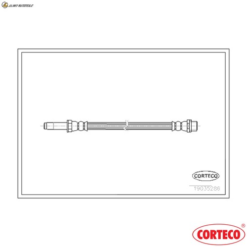Brake hose 19035286 for - hose,