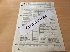 Genuine Bosch Service List (ET